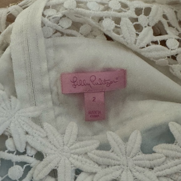 Lilly Pulitzer Blue Crew Neck A-Line Sundress - Picture 8 of 9